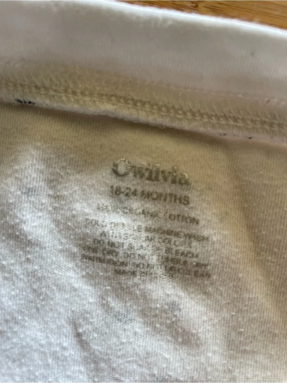 Owlivia Organic Cotton Sleepers 18-24m